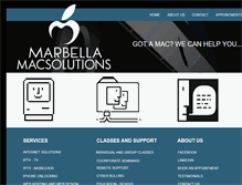 Tablet Screenshot of marbellamacsolutions.com